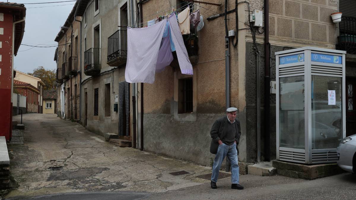 Un vecino de Alcañices, en Zamora.