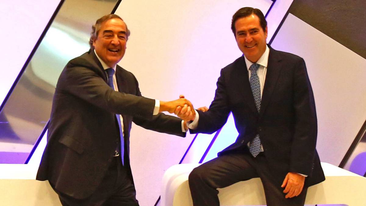 Rosell y Garamendi, hoy en la CEOE.