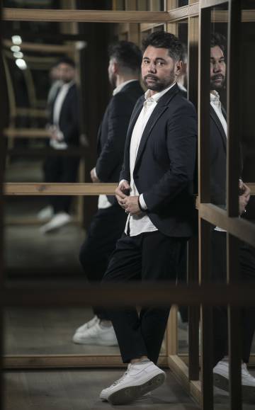 El cantante Miguel Poveda, en Madrid.