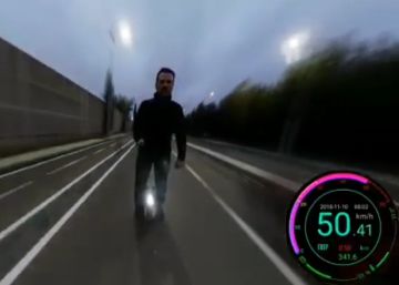 Un conductor se estrella en monociclo, sin casco y a 50 kilómetros por hora en Madrid