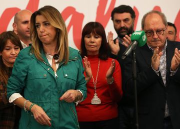 La noche electoral en Andalucía, en imágenes