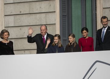Todas las imágenes de la familia real en el homenaje a la Constitución