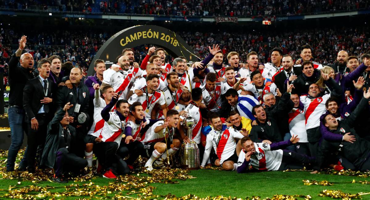 El River, con la Copa Libertadores.