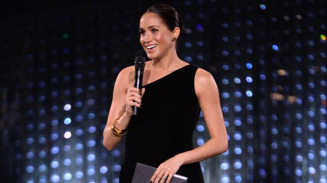 Meghan Markle, anoche en Londres.