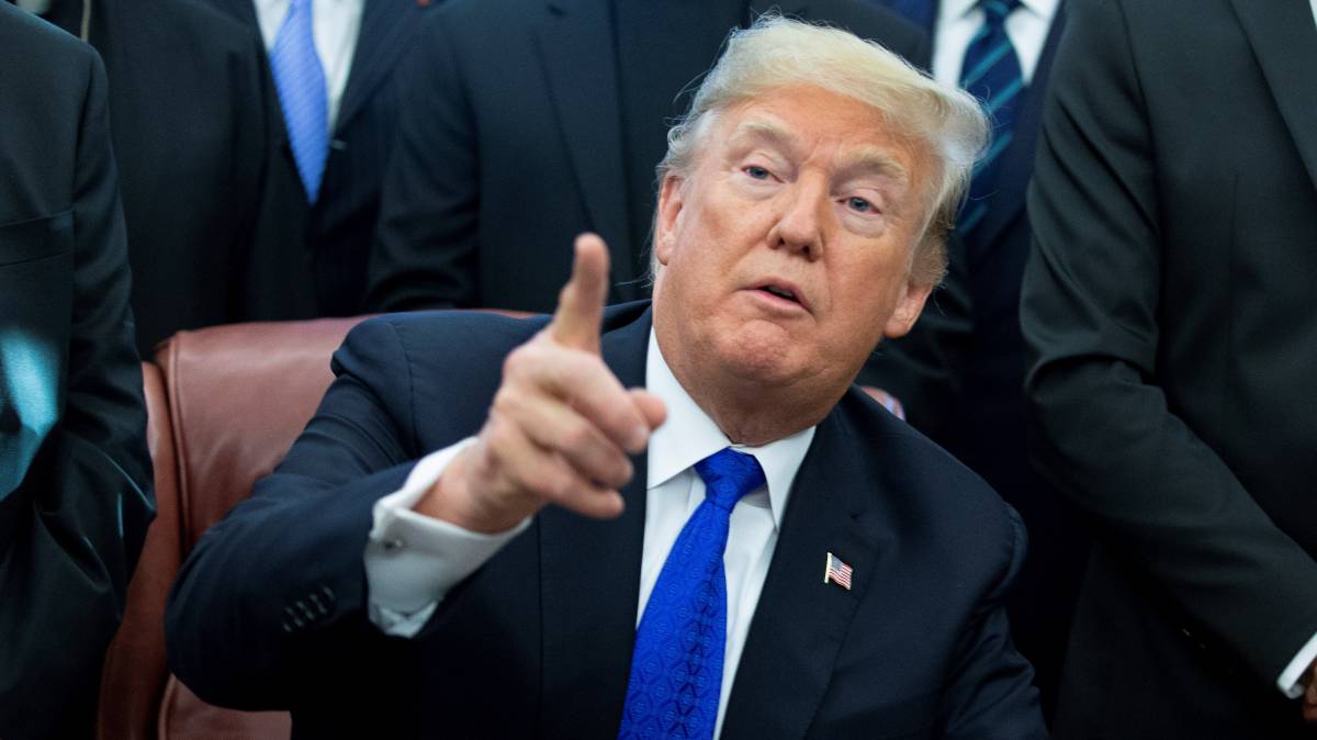 Trump, ayer en la Casa Blanca.