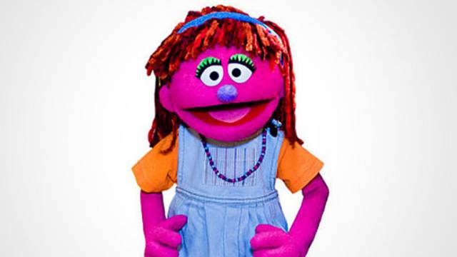 Lily, la marioneta sin techo de 'Barrio Sésamo'.