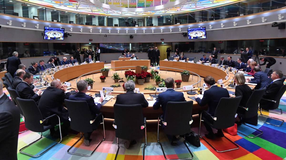La cumbre sobre el Brexit, este jueves en Bruselas.