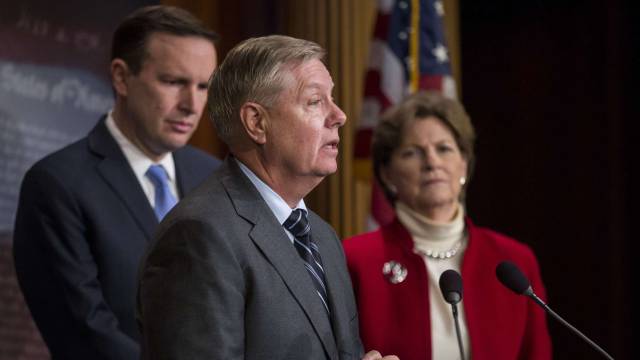 El senador Lindsey Graham, este miércoles.