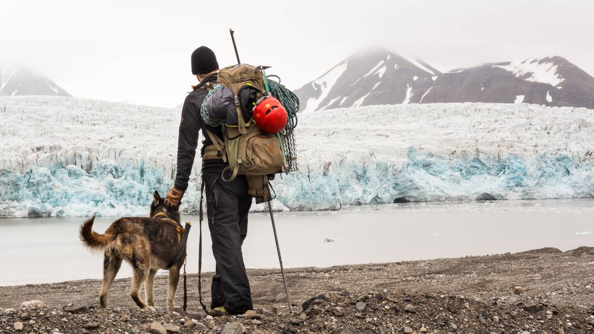 Glaciar en la isla de Spitsbergen, en el archipiélago noruego de Svalbard