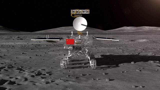 Recreación del robot que aterrizará en la Luna.