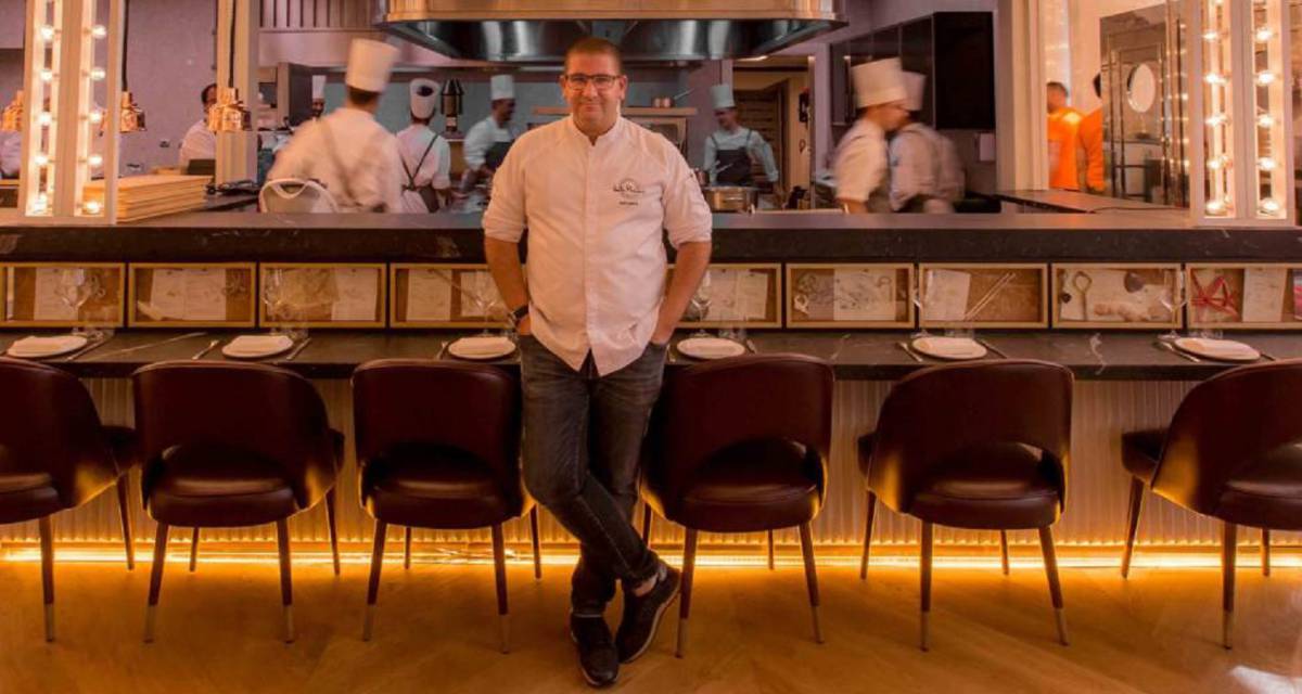 Dani García en su restaurante Bibo en Madrid.