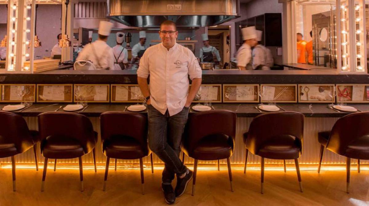 Dani García en su restaurante Bibo en Madrid.