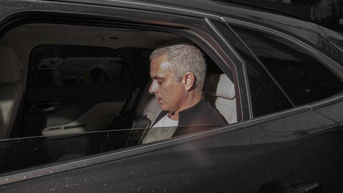 José Mourinho en Manchester, este martes.