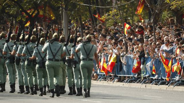 Legionarios, en la Fiesta Nacional de 2017.