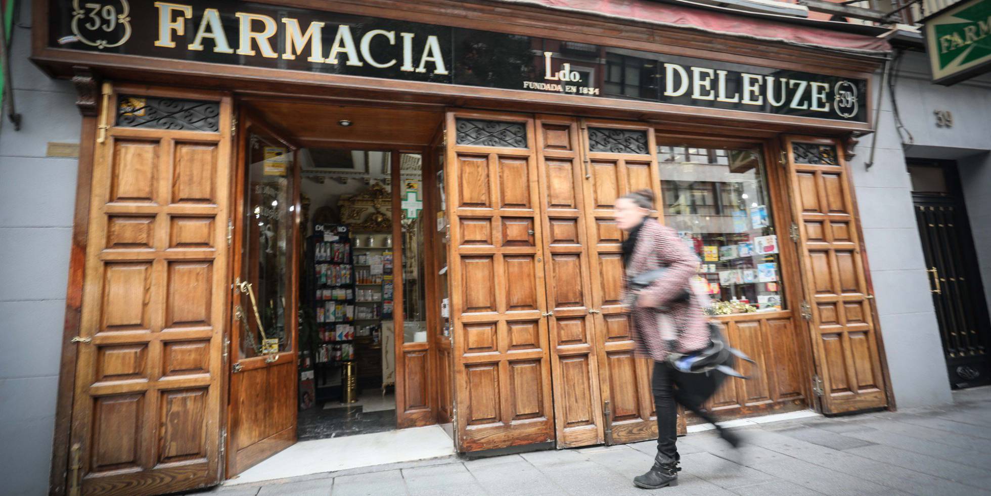 Farmacia Deleuze, en la calle San Bernardo y fundada en 1780.rn