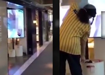 Una tienda de Ikea proyecta pornografía por error