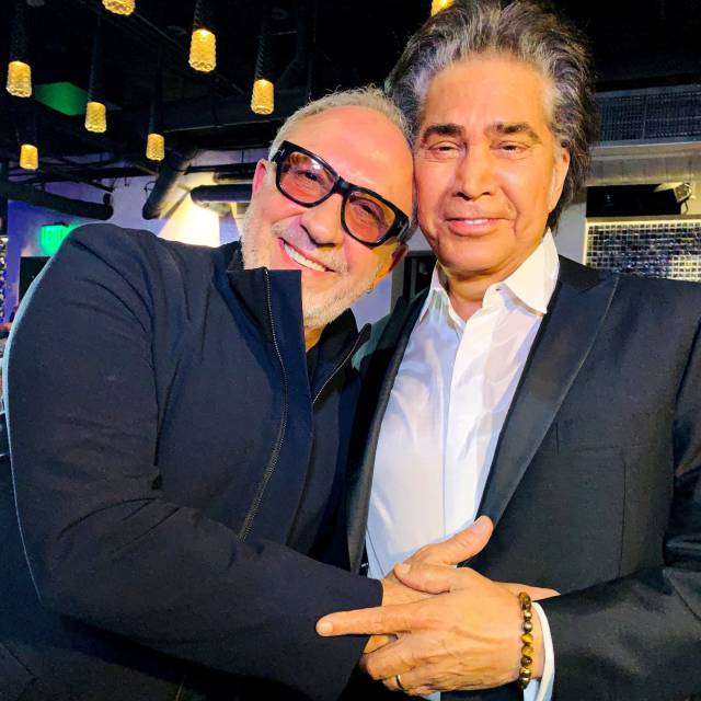 El cantante venezolano José Luis Rodríguez 'El Puma' y Emilio Estefan.