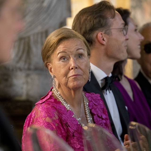 En primer plano la princes Cristina de Holanda durante un concierto en Roma en junio de 2017