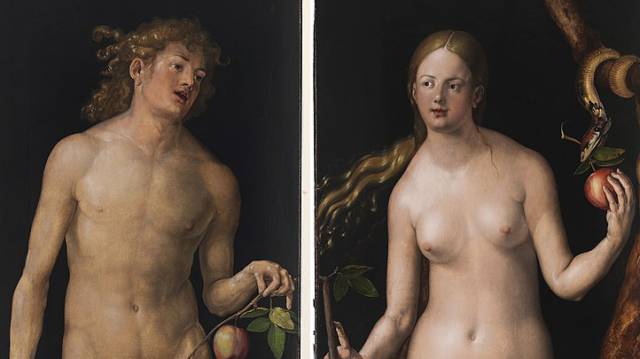 Adán y Eva, de Alberto Durero. Galería online del Museo del Prado