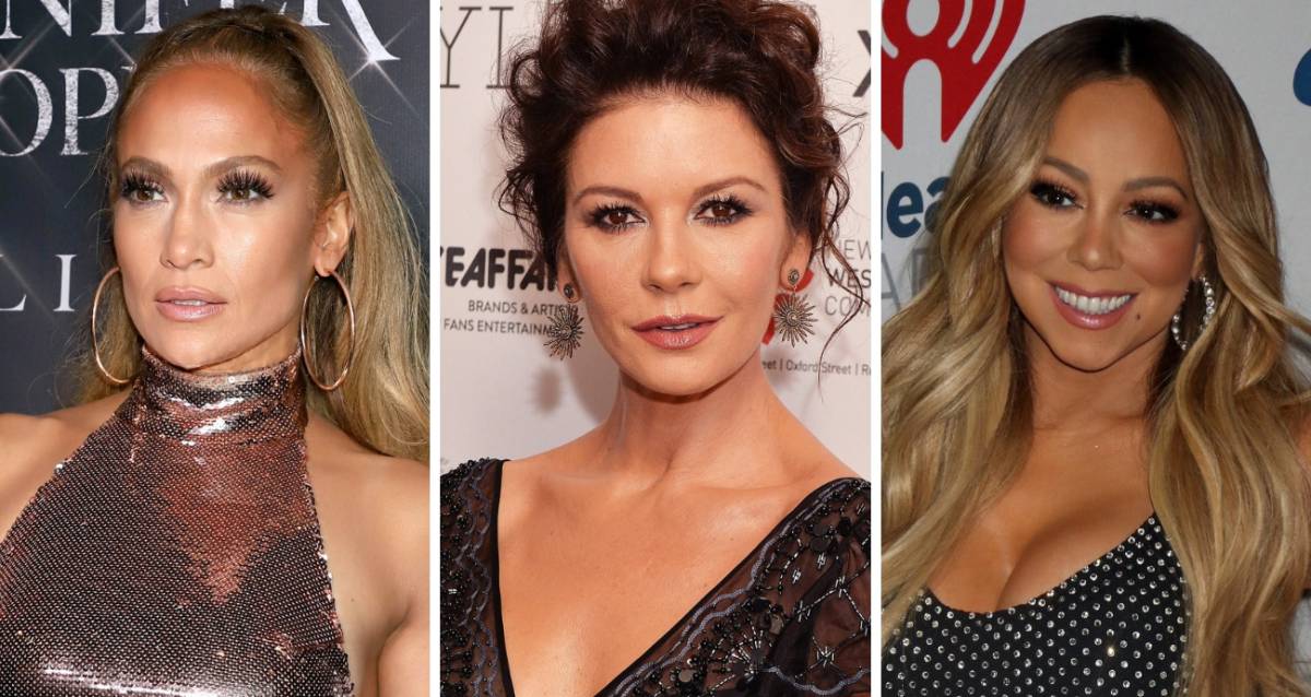 De izquierda a derecha: Jennifer Lopez, Catherine Zeta-Jones y Mariah Carey.