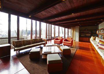 A la venta la casa Boulter, de Frank Lloyd Wright, con todos sus muebles, por solo 600.000 euros
