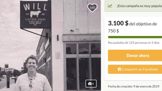 Novak, en la imagen de su campaña para recaudar fondos.