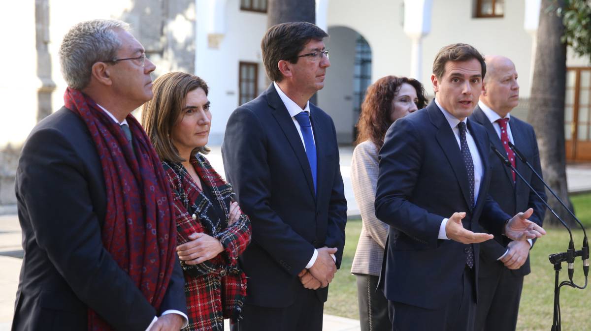Rivera, en la presentación de los nuevos consejeros andaluces.