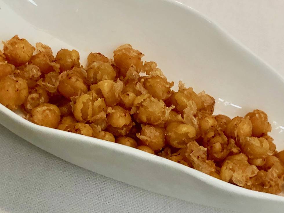 GARBANZOS MAREADOS, COCIDOS Y FRITOS, UN APERITIVO CAPEL