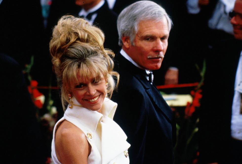 Jane Fonda and Ted Turner, at the 1993 Oscars.