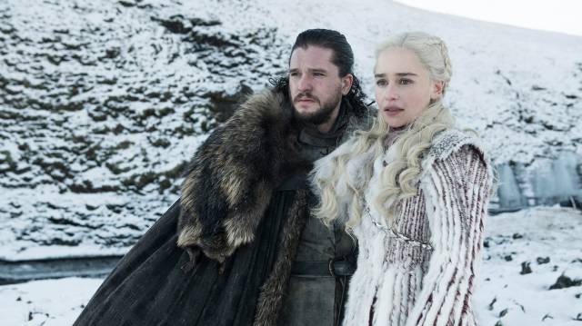 Jon Nieve y Daenerys en la última temporada de 'Juego de tronos'.