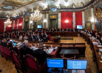 Els líders del procés al banc dels acusats del Suprem, en imatges