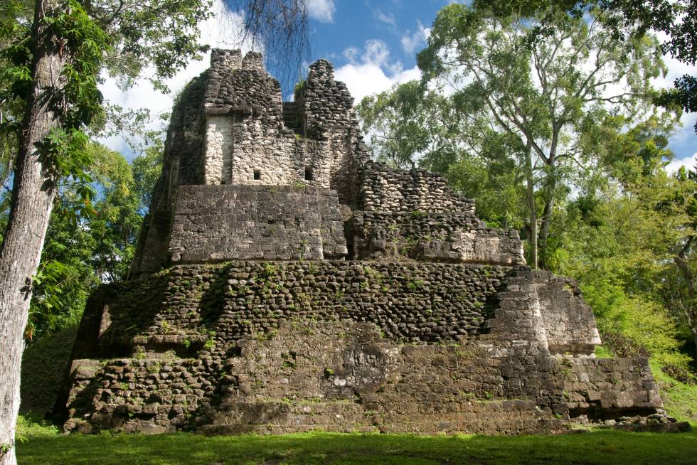 Uaxactún, yacimiento arqueológico maya precolombino 25 kilómetros al norte de Tikal, Guatemala.