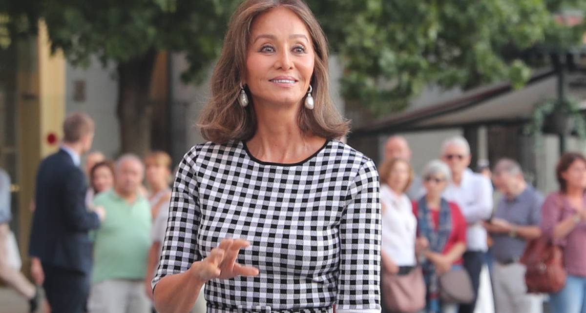 Isabel Preysler en el Teatro Real, en Madrid.