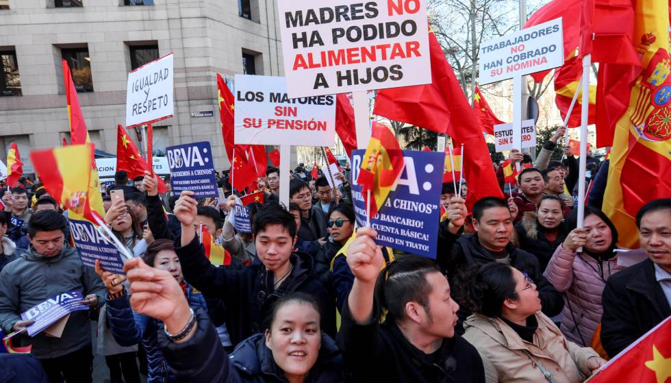 Manifestacion chinos Madrid