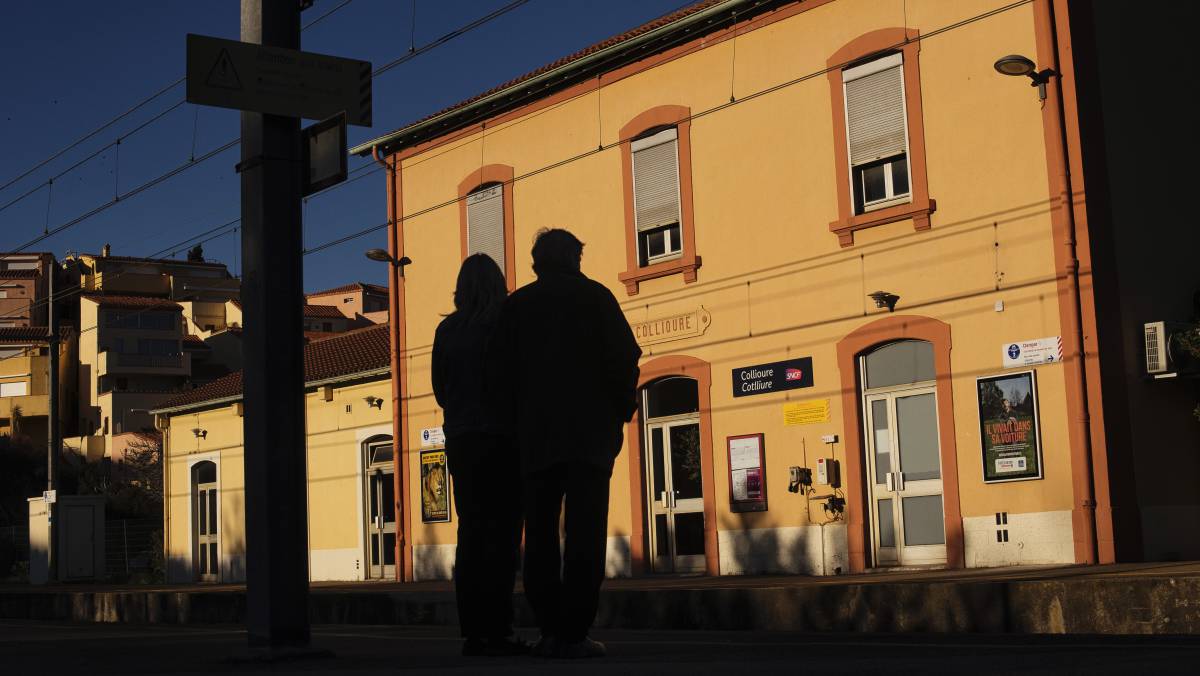 La estación de tren de Collioure.