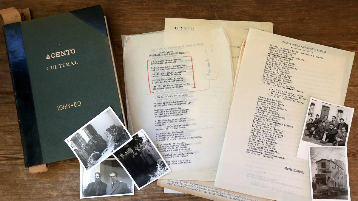 Fotos y manuscritos de ‘Acento cultural’.