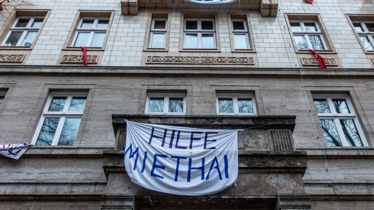 Un edificio de la avenida Karl Marx.