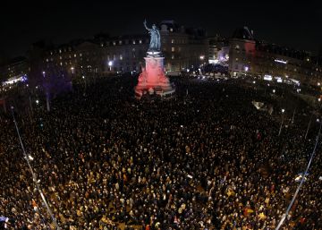 La manifestación en París contra los ataques antisemitas, en imágenes