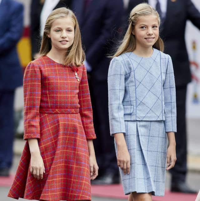 Leonor y Sofia de Borbón el pasado 12 de octubre
