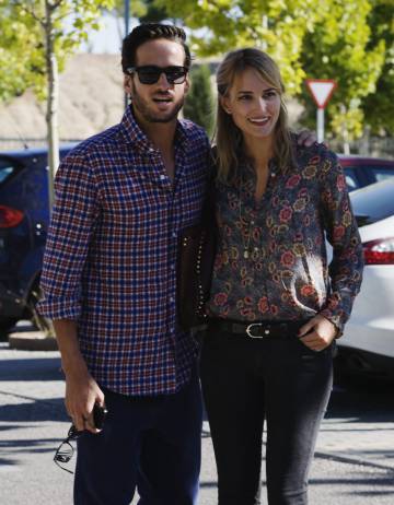Feliciano López y Alba Carrillo, en 2015.
