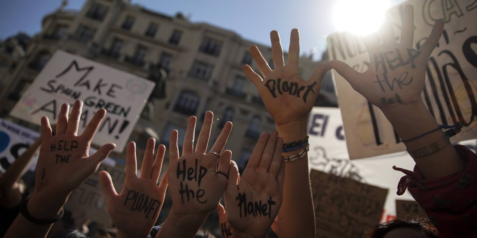 manifestacion contra cambio climatico