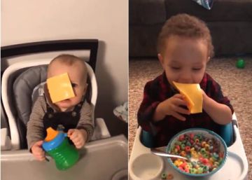 Tirar lonchas de queso a bebés, el nuevo “reto” de Internet