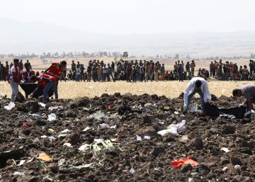 El accidente de avión en Etiopía, en imágenes