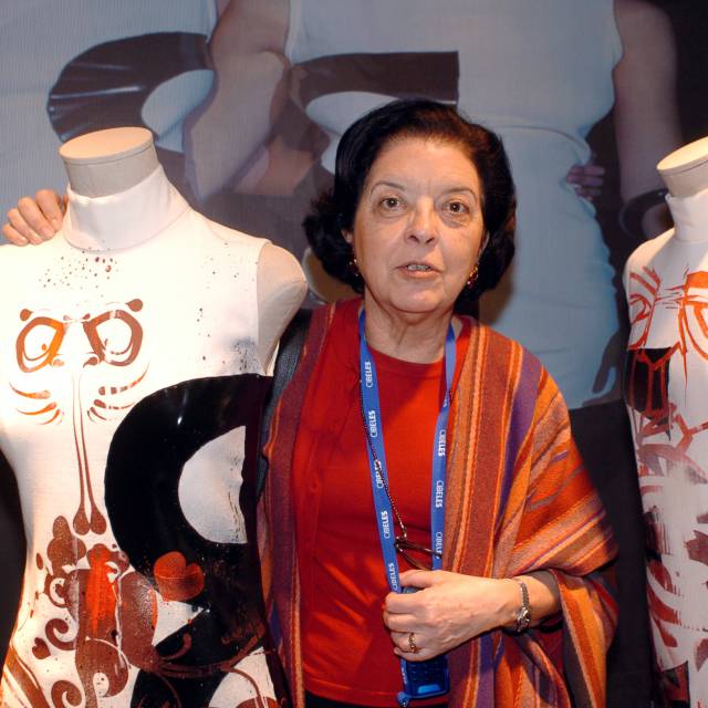 La directora de la Pasarela Cibeles, Cuca Solana, en febrero de 2005.
