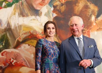 La reina Letizia y Carlos de Inglaterra inauguran la exposición de Sorolla en la National Gallery