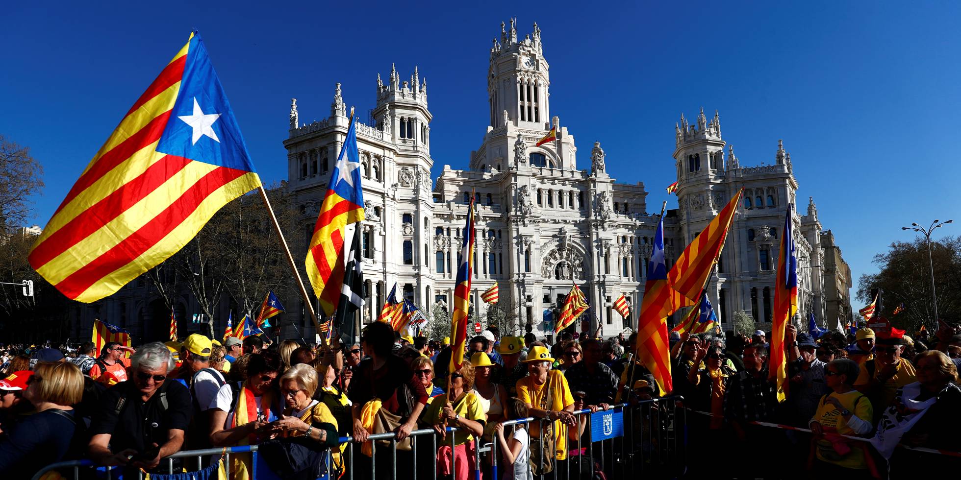 Independentistas se manifestam em Madri: “Autodeterminação não é delito”