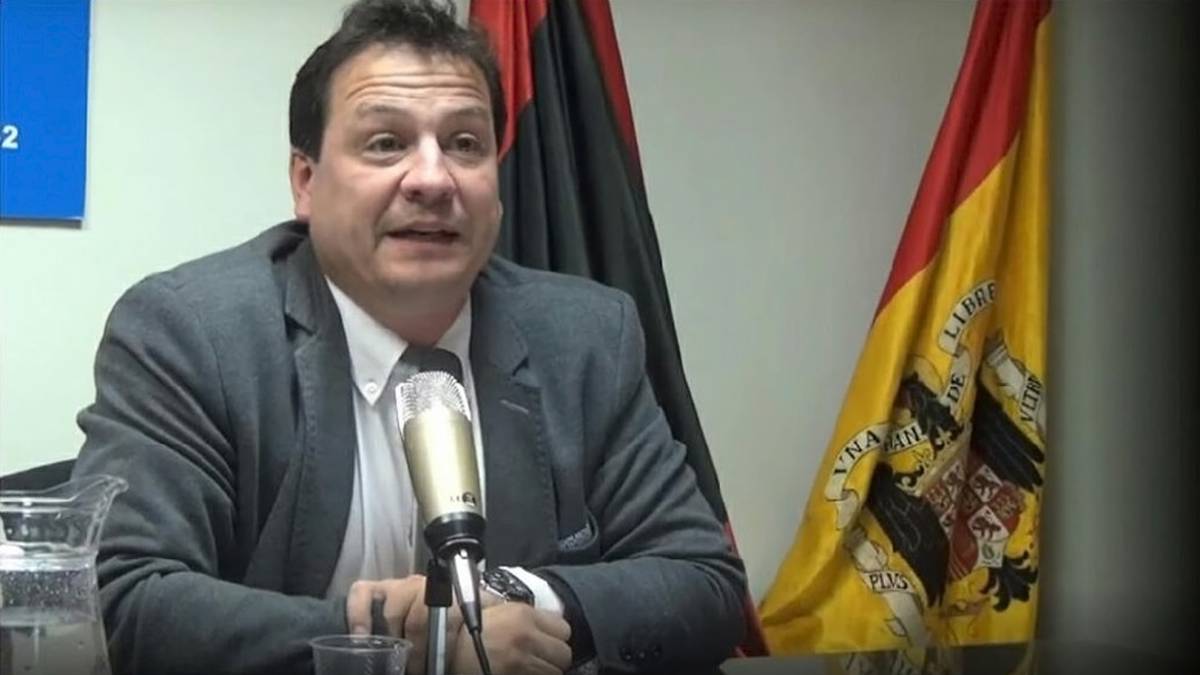 Fernando Paz, en la sede de Falange, en 2013.
