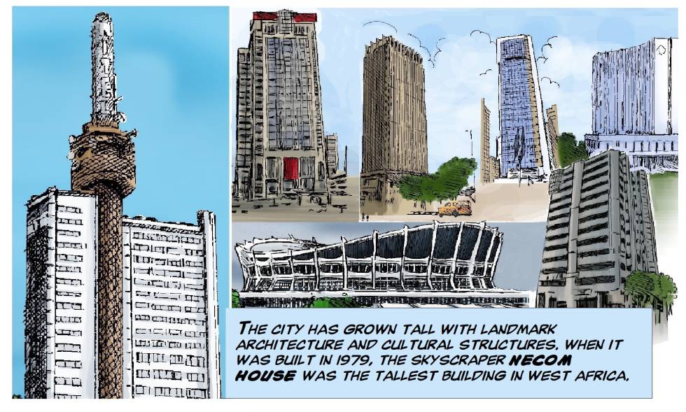 El cómic que explica la megaciudad africana de Lagos