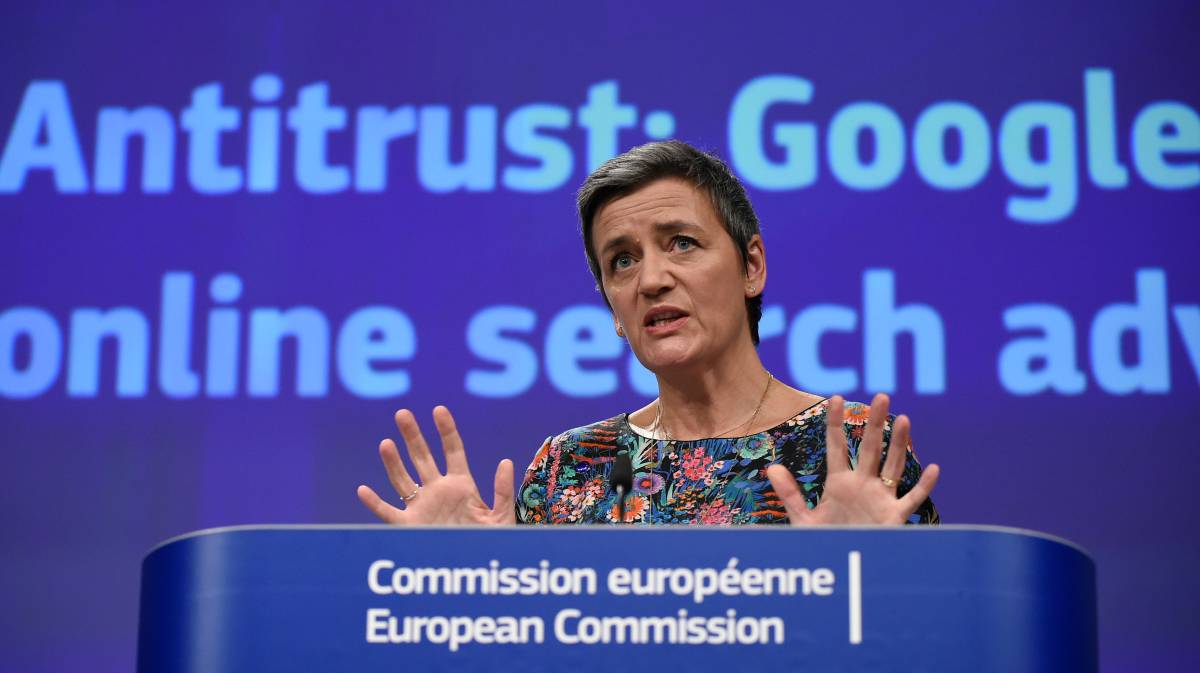 La comisaria de Competencia, Margrethe Vestager.
