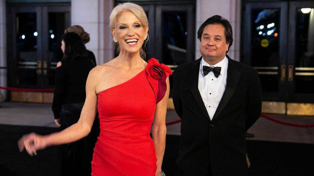 Kellyanne Conway y su marido, George.